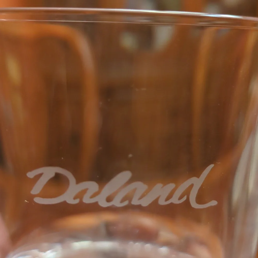 4 Whiskey glasses marked Daland